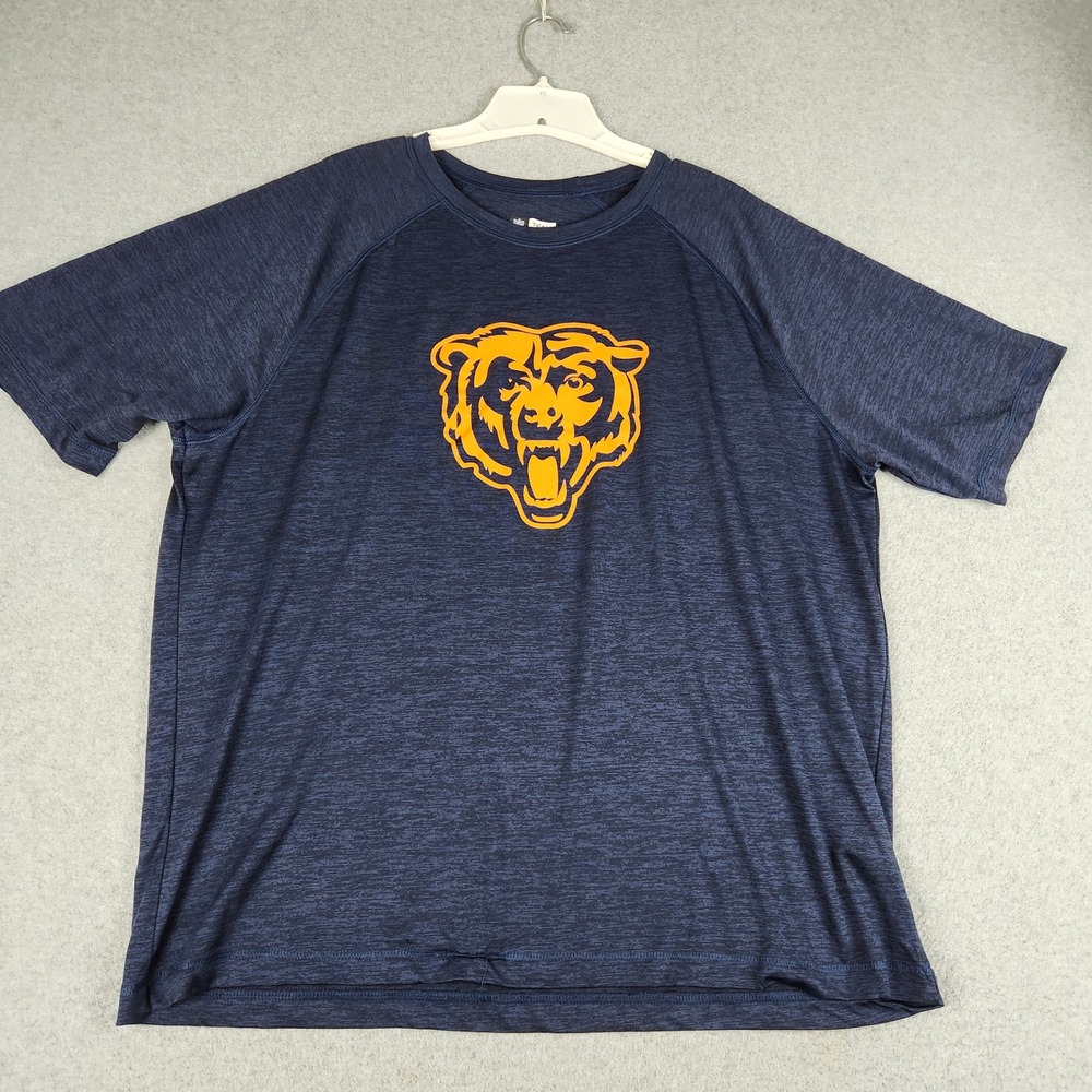 Chicago Bears Shirt Mens 2XL Navy Blue NFL Team Apparel Football Sports Fan Gear